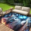 Cute Play Cat Polyester Carpets, Non-slip, Anti Slip, for Livingroom, Bedroom, Home Decor, Kitchen, Sofa, Table, Christmas Decor