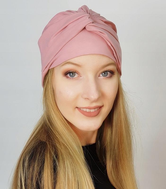 Sara Be-143 Pastel Pink Cotton Turban Hat Even After Chemotherapy