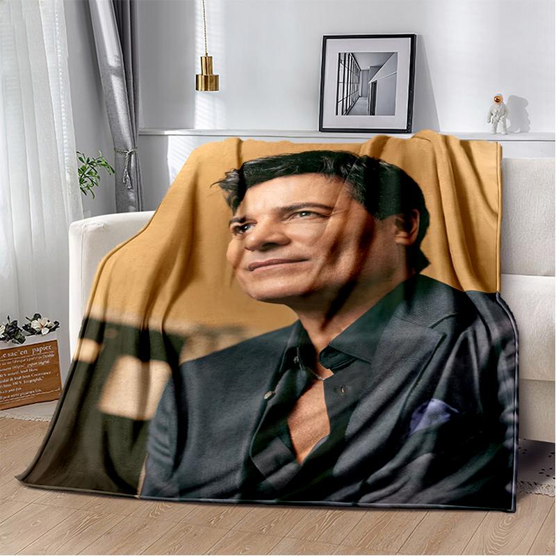 2025 New Style Chayanne Puerto Rican Latin Pop Soft Blankets,Keep Warm Throw Blanket Comfortable Blanket for Beds Sofa Home Gift