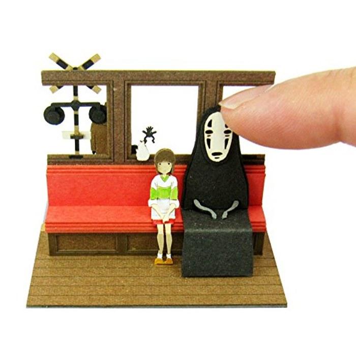 Sankei Studio Ghibli mini Spirited Away Kaihara Electric Railroad Ride Papercraft Model MP07-15 Multicolor (1 count)