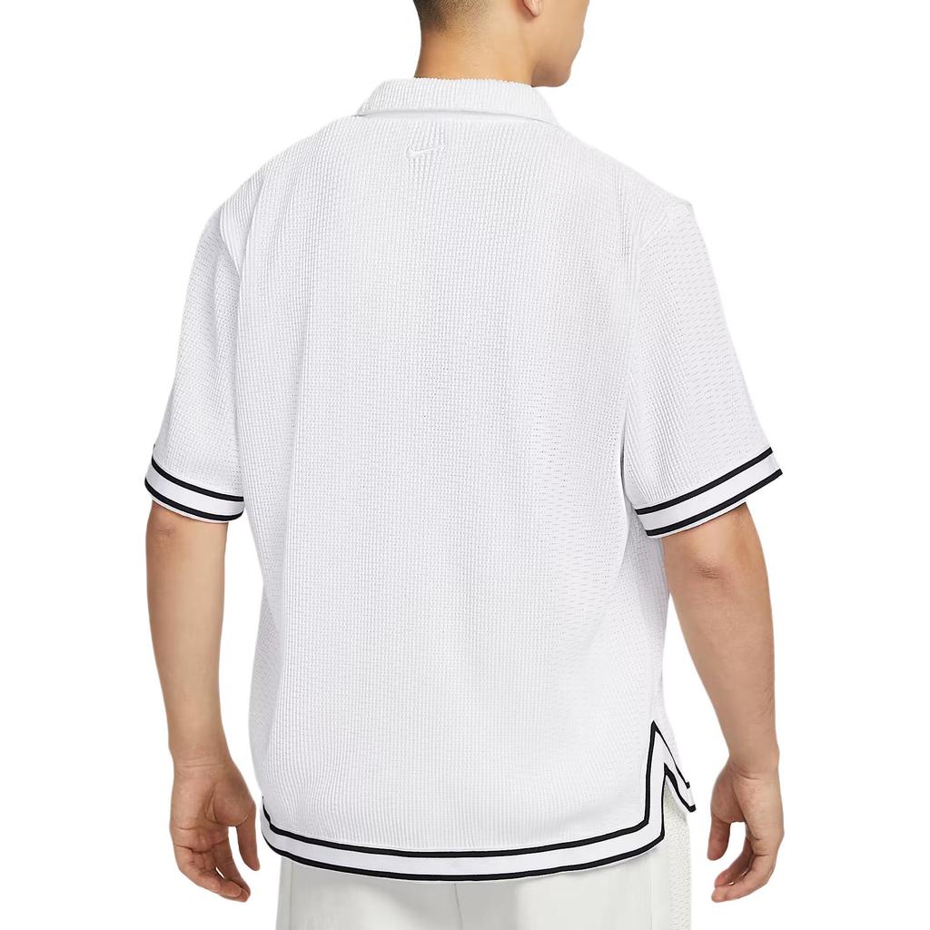 Nike SS25 Fashion Soft Comfortable Versatile Short Sleeve Shirt Men shirts White IB0021100