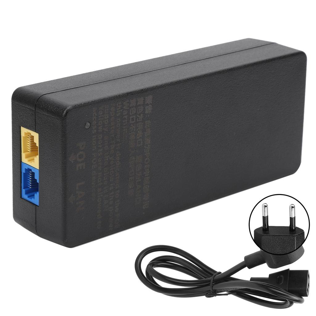 POE Repeater Power Supply 8‑Way Adapter Block Brick  Input with Cable Plug