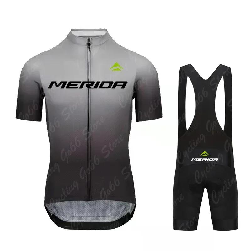 2026 Summer Breathable Cycling Suit Set Maillot Cycling Clothing Road Bike Suit Mountain Bicycle Shirt Bib Shorts MTB Ropa Merida
