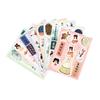 Original Antique Girl Cartoon Creative Chinese Style Jigsaw Puzzle Set Sticker