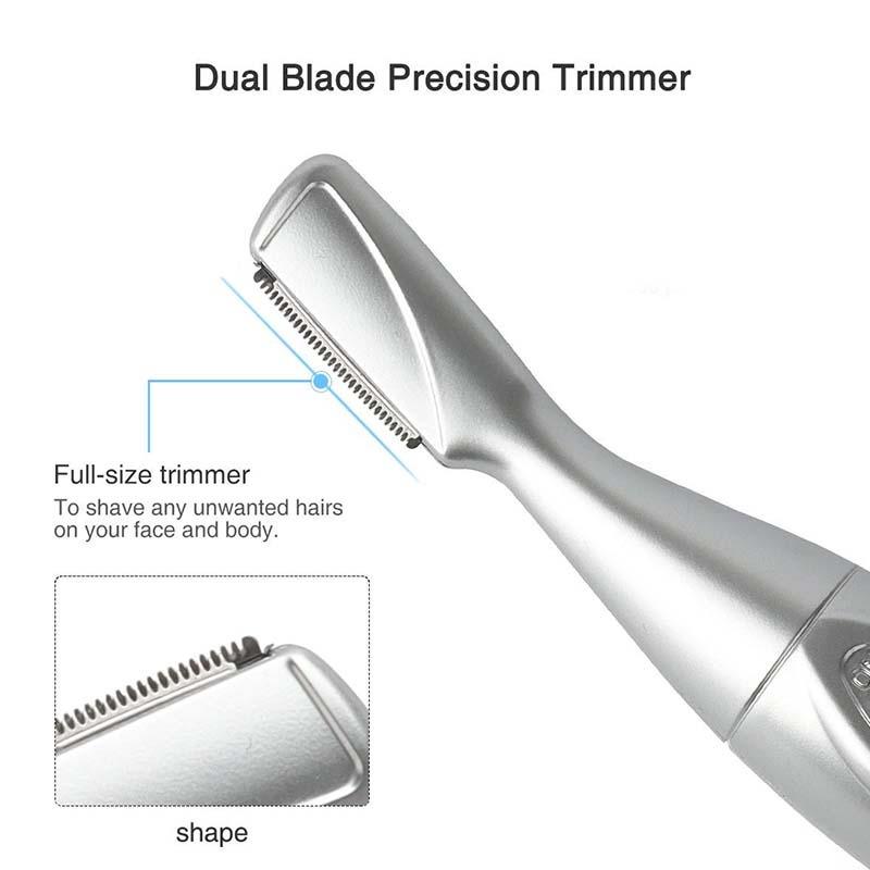 1Set Elektrischer Augenbrauen-Trimmer Männer und Frauen Augenbrauen-Haarschneider Haarentfernungswerkzeug Anfänger Beauty Tool HMM