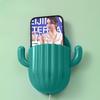 Toothbrush Holder Household Wall Self-adhesive Seamless Cactus Storage Rack Shaver Organizer Drain Shelf Bathroom Accessories