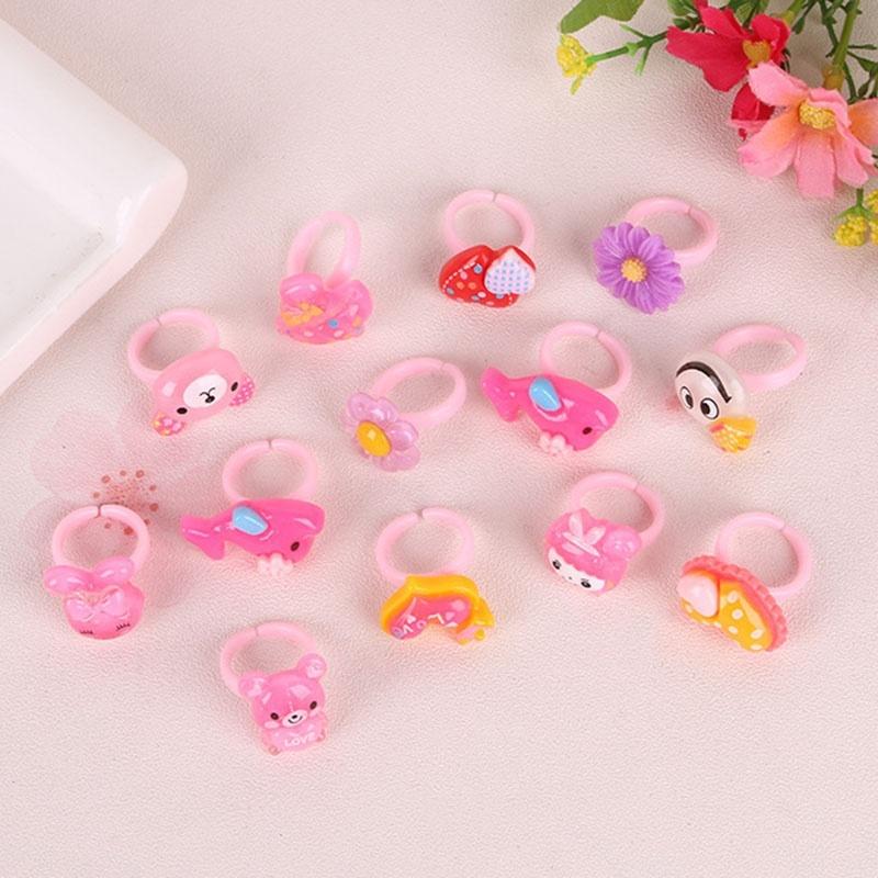 12/24/36 ks Hromady Hromadné Smíšené Plastové Dětské Děti Chlapci Dívky Kreslené Zvíře Květiny Ovoce