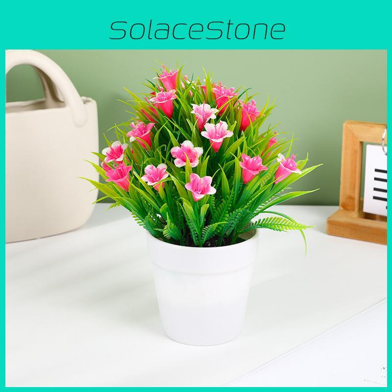 Green Lily Artificial Plant With Realistic Look For Living Room And Gift Use