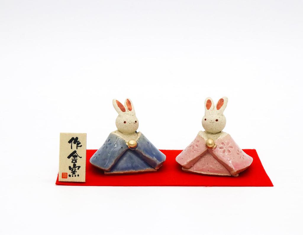Craftsman House Hina Small Hina Doll Decorations Dolls, Rabbits,
