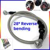 HQ Universal Brake Pipe Brake Line Motorcycle Modification Brake Hose 40-80cm Disc Brake Oil Pipe Brake Steel Throat Brake Pipe