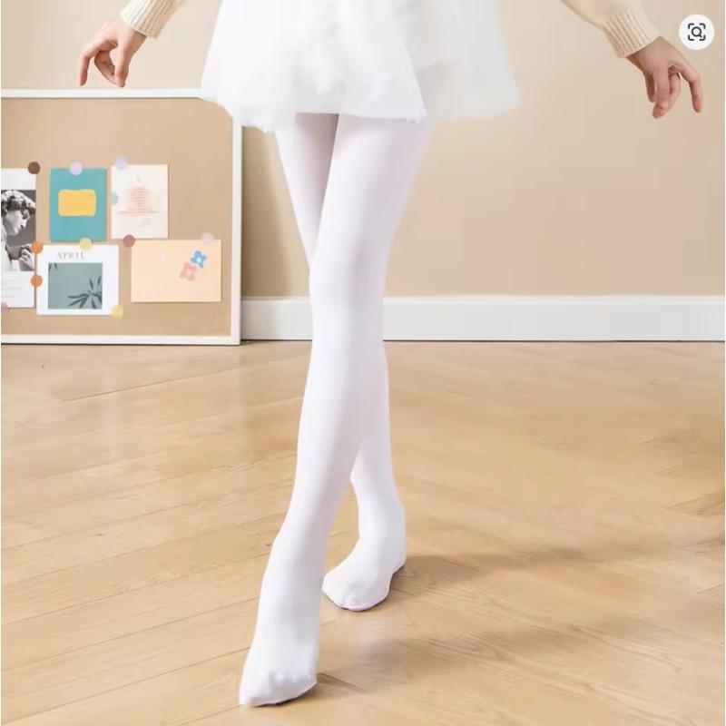 

Детские колготки однотонные белые балетные танцевальные колготки для детей девочек конфетного цвета бархатные чулки носки брюки для маленькой девочки леггинсы L белый