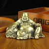 Brass Maitreya Buddha Ornament Home Living Room Offering Pure Copper Smiling Face Buddha Bronze Metal Ornament Small Goods