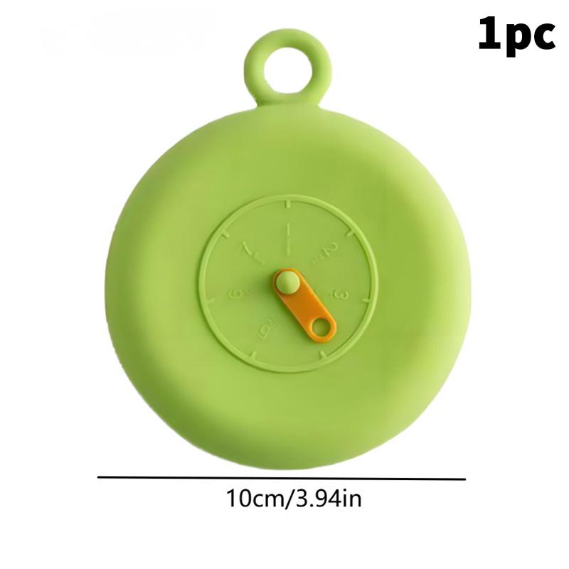 1/3pcs Silicone Stretch Food Covers | Reusable Eco-Friendly Lids With Pull Tab & Weekly Tracker For Bowls/Jars/Cans