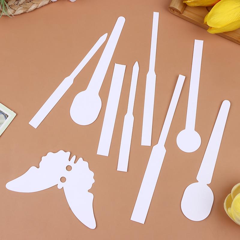 30/100Pcs Testing Aromatherapy Fragrance Various Shape Cotton Absorbent Perfume Essential Oils Test Tester Paper Strips Paper