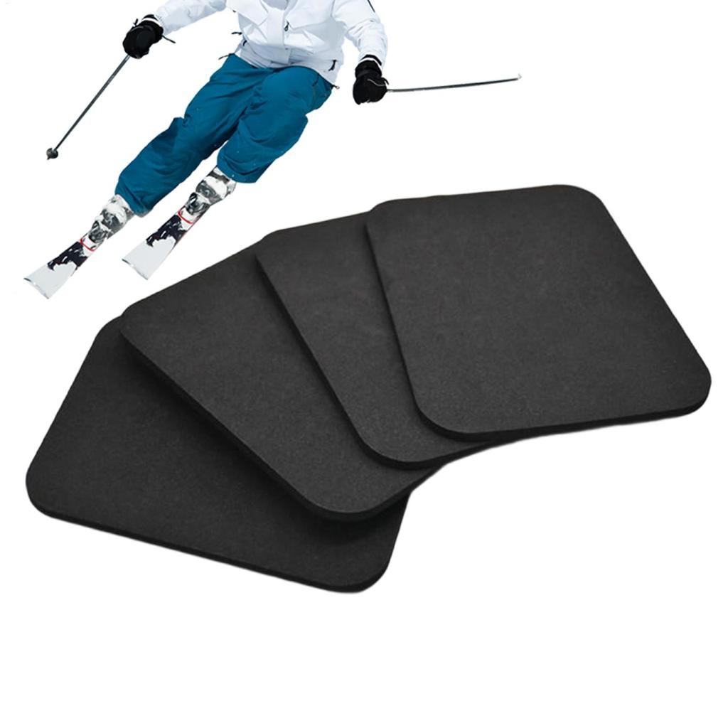 4PCS Cuttable Ski & Snowboard Shin Guards, Adjustable Leg Protective Pads for Beginners To Pros, Men & Women