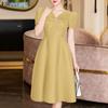 ZANZEA Women Casual V-Neck Summer Short Sleeve A-line Dress