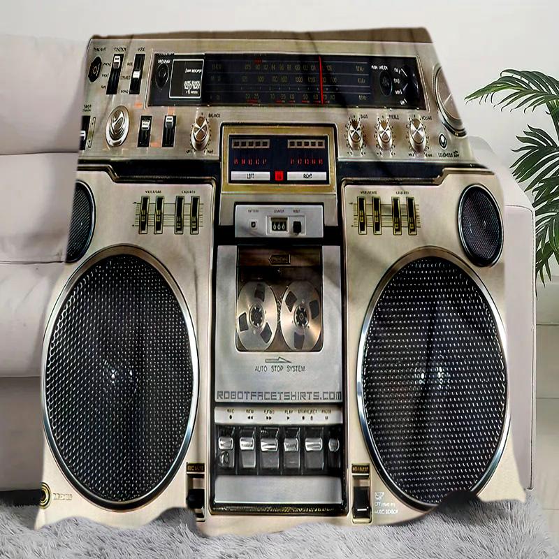 Dj Turntable Blanket Soft Comfortable All Seasons Perfect Sofa Office Naps Trips Birthday Gift Christmas Present