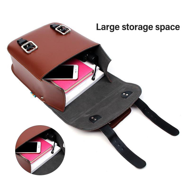 Motorcycle Bicycle Universal Waterproof PU Saddlebag Rear Side Travel Luggage Bag Tool Phone Wallet Bag For Harley Kawasaki BMW