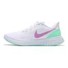 Nike Revolution 5 White Green Glow Violet Women Sneakers Football-Grey Violet-Shock BQ3207-111