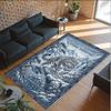 Leopard Theme Crystal Velvet Floor Rug Personalized Custom Name Text Warm Carpet Home Decoration