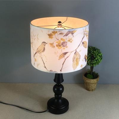 Drum Lampshade Floral Printed Lamp Shade Linen Handcrafted Rustic Lamp Shade for Table Lamps Floor Lamps Farmhouse Decoration