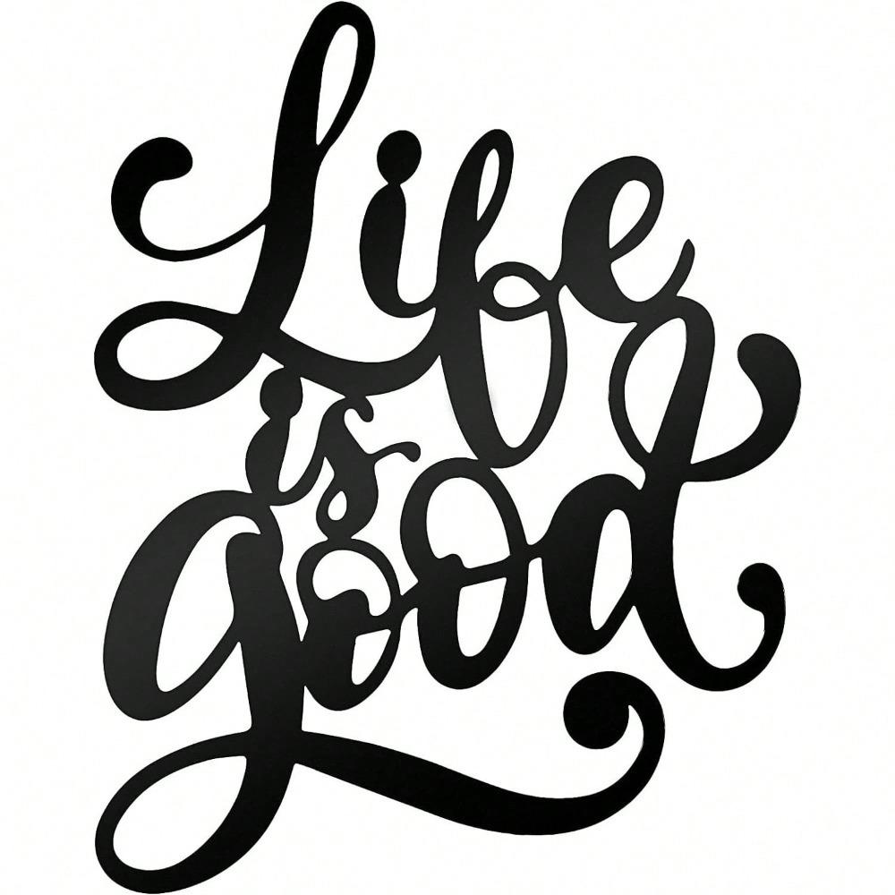 1PC Festive Metal Wall Art Elegant Iron Silhouette for Living Room Home Decor