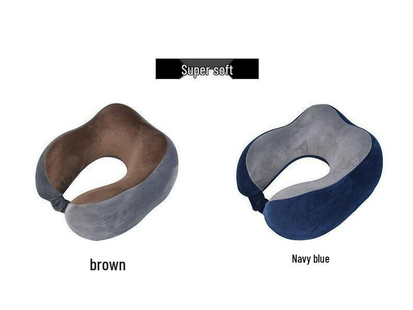 Caspian Wolf U-Shaped Memory Foam Neck Pillow - Portable Magnetic Travel Neck Support for Men & Women