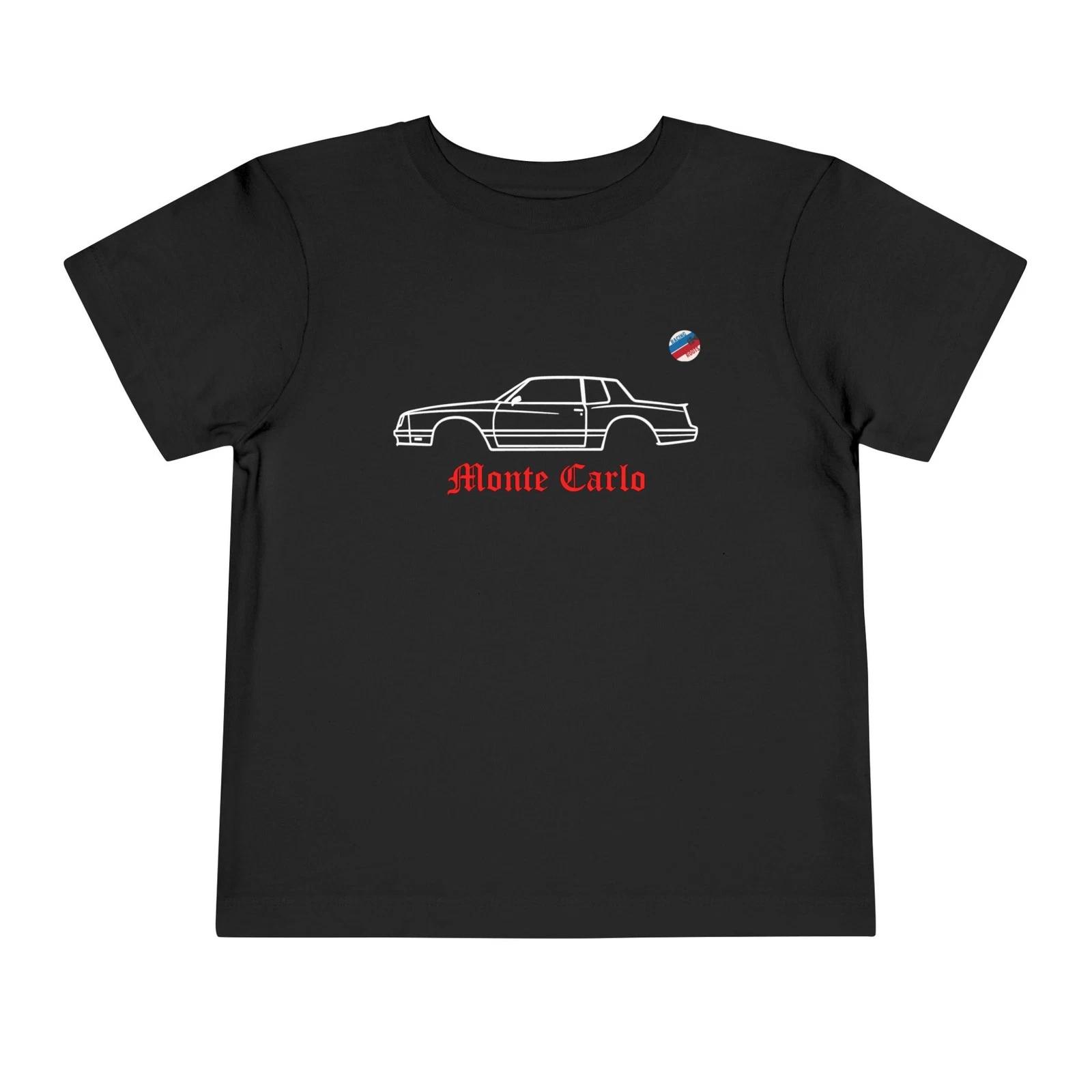 Toddler 1988 Chevy Monte Carlo Outline T-Shirt, Retro Auto Graphic Tee XXXXL