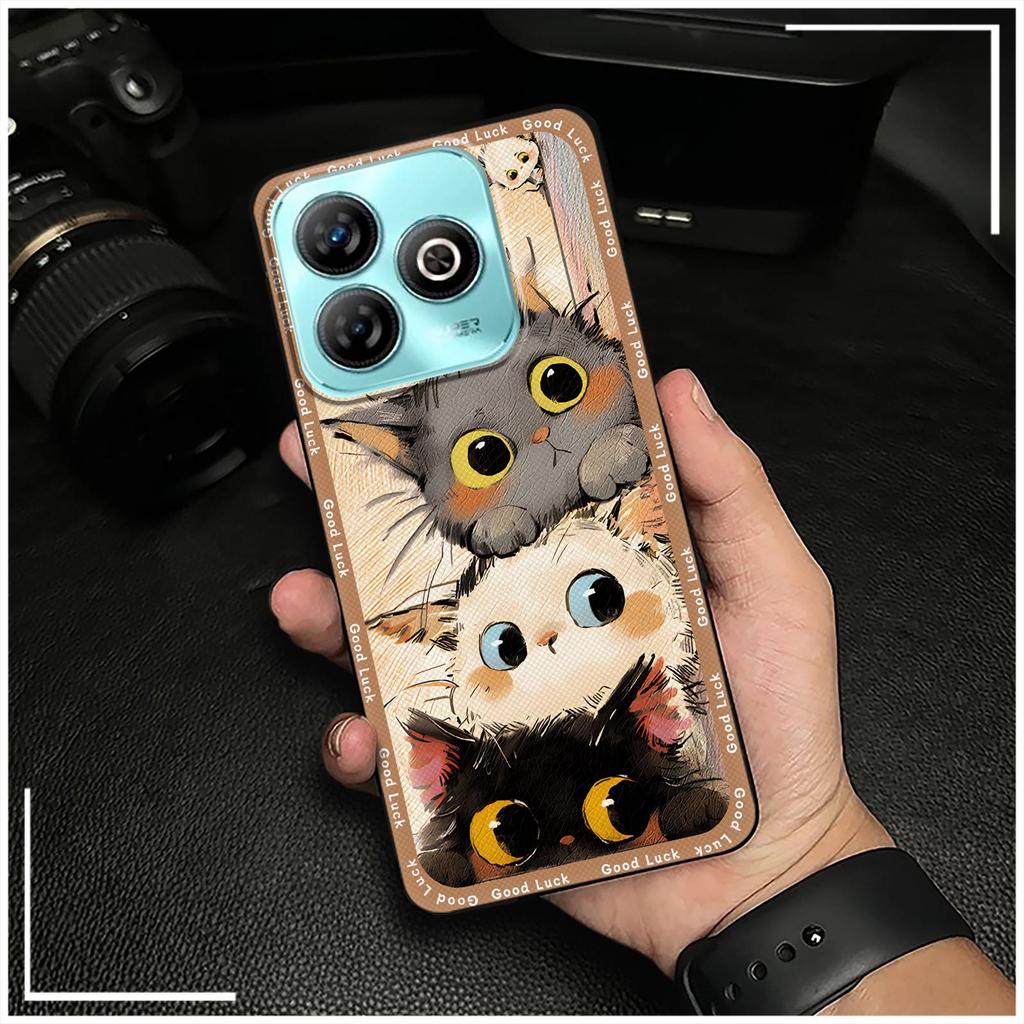 Wstrząsoodporne Wytrzymałe Etui na Telefon Dla ZTE Blade A75 4G/Z2359 Zwierzęta Kreskówka Saszetka na Telefon Słodka Tylna Pokrywa Pełne owinięcie Miękkie etui