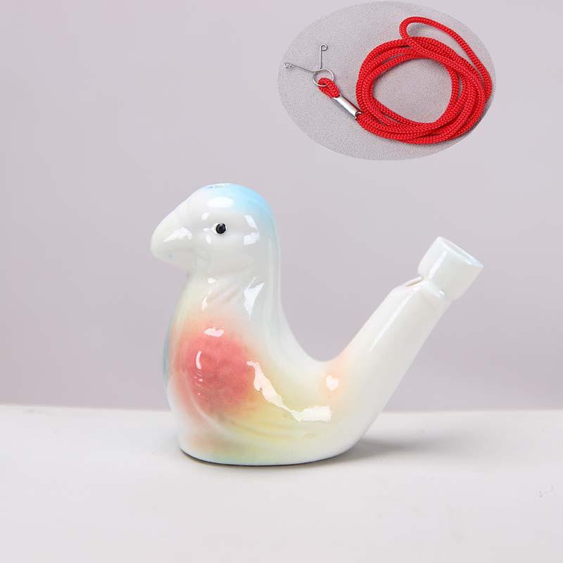 Keramisk Vattenfågel Ocarina Visselpipa - Barns Musikinstrument & Turist Hantverk
