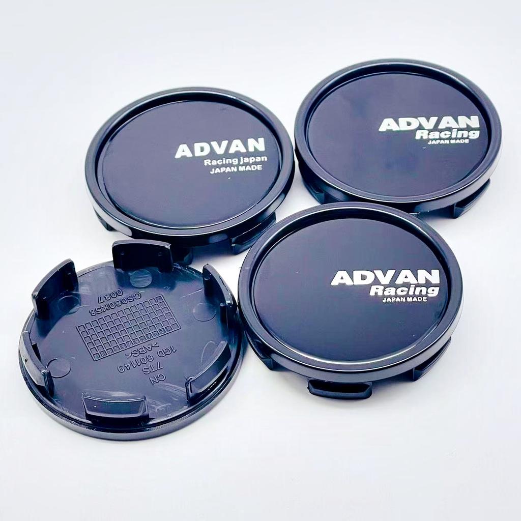 4PCS/Lot High Quality 58MM Car Wheel Center Hub Caps for ADVAN Racing WHEEL Emblem Logo Car Styling Accessories