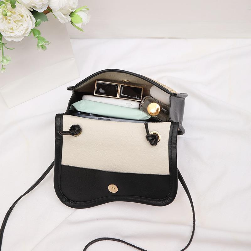 Straw Bag Small Bag New Fashion Women's Small Bag Woven Small Square Bag One Shoulder Messenger Bag Handbag