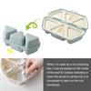 6-in-1 Triangle Rice Ball Mold Bento Box And Sushi Maker Dishwasher Safe Lunch Container for Onigiri Sushi Seaweed Rice Balls