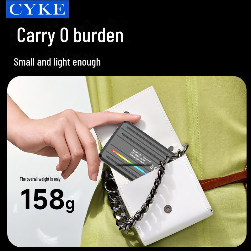 CYKE RGB Selfie Light with Cold Shoe for Photography