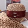 50g/Ball Size 6 Lace Thread Pure Cotton Strong Twisted Embroidery Thread Thin Thread Needlework Sewing Supplies DIY Crochet