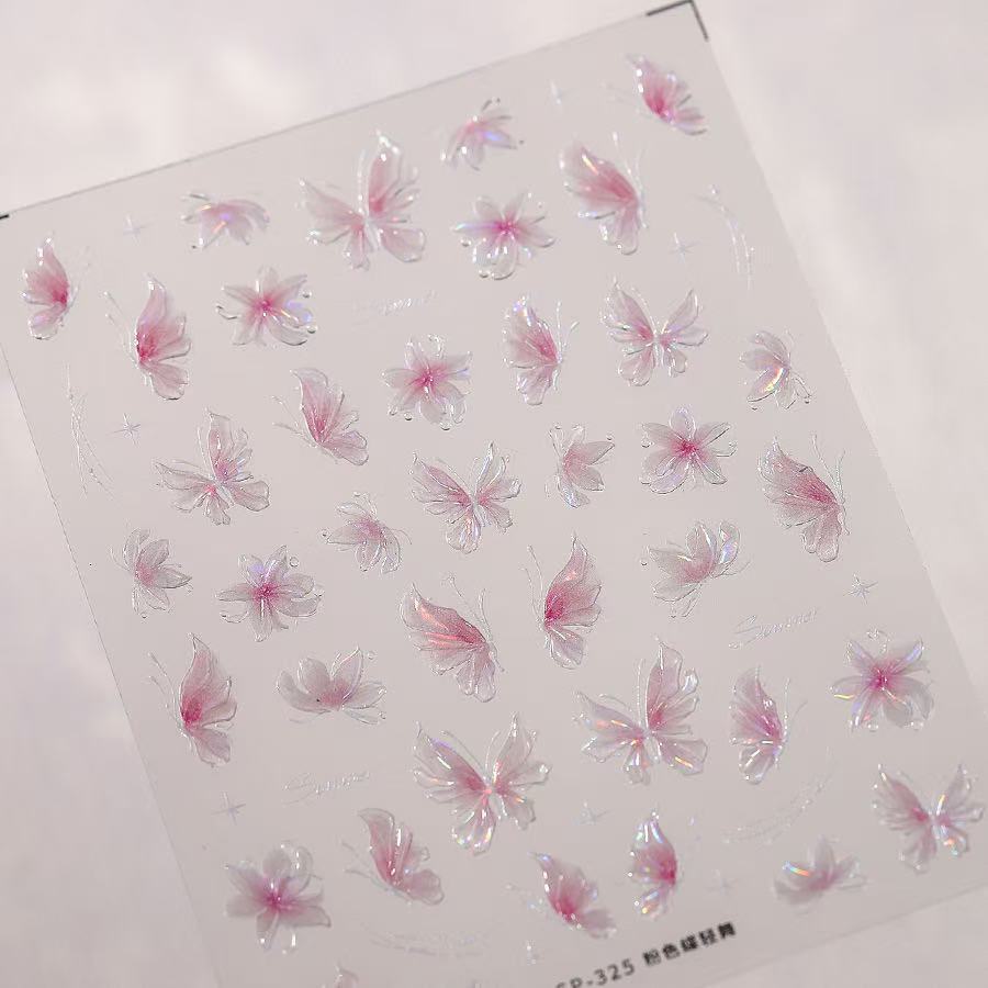 New Nail Art Jewelry Sweet and Cool Niche Metal Molten Silver Red Love Rhinestone Design Sense Nail Art Jewelry