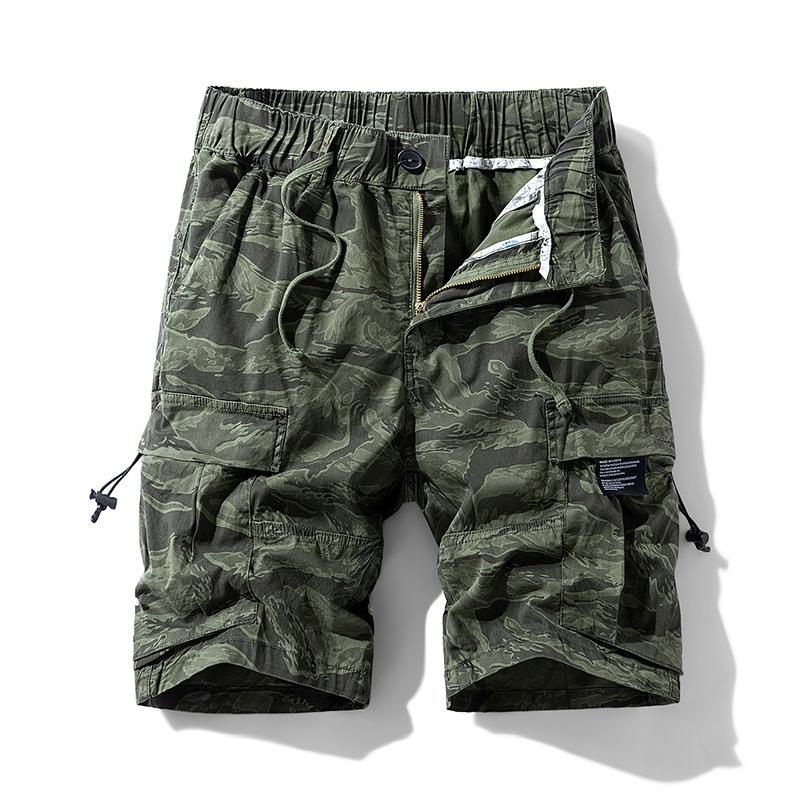 Herren Reine Baumwolle Cargoshorts Herren Lässige Lockere Cargoshorts Mode Streetwear Sport Tägliche Kurze Hosen