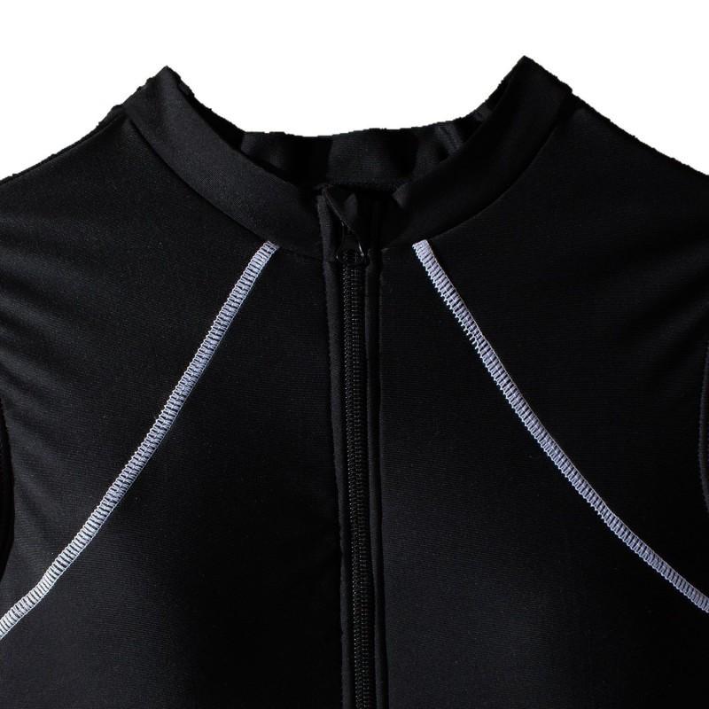 Costume da Bagno Intero alla Moda Sexy Bikini Sportivo Senza Maniche Muta da Sub