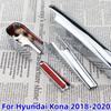 4Pcs/Set ABS Chrome Rear Window Water Wiper Protection Cover for Hyundai Kona 2017 - 2026 Windshield Wash Wiper Trim