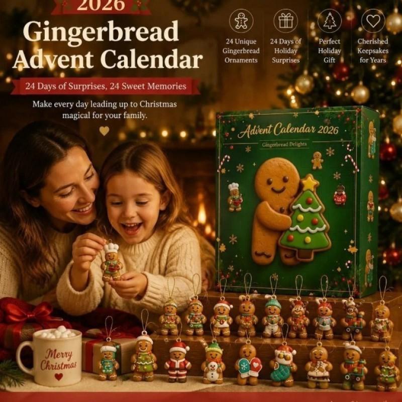 2026 Christmas Advent Calendar Blind Box Figures Holiday Decor Collectible Ornament Set
