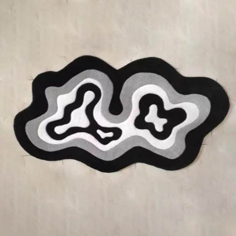 Irregular Carpets For Living Room Modern Style Bedroom Decor Carpet Thicken Lounge Anti-Slip Floor Mat Fluffy Plush Bedside Rug