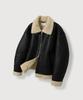 Mood Inside Dusk Leather Shearling Jacket_Black