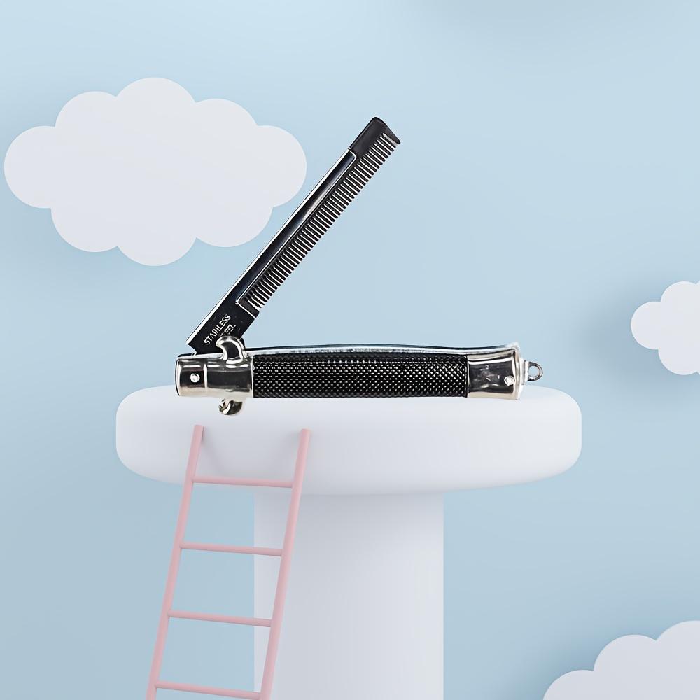 Men'S Styling Comb Dual-Use Fine-Toothed - Foldable Comb