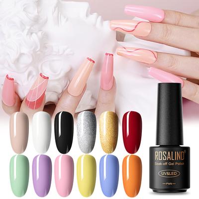 Nail Polish Gel Lacquer Varnish Semi Permanent Colorful Soak Off UV LED Gel Nail Polish For Nail Art Design