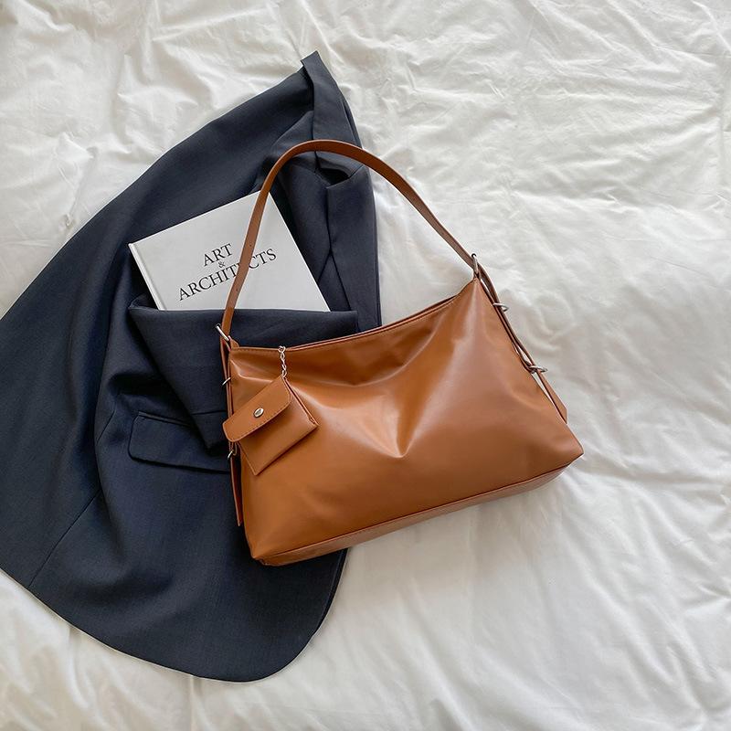 

Женская сумка-тоут, высококлассная наплечная сумка для поездок на работу, большая вместительная сумка-мессенджер, простая 2025, простая женская сумка, ретро-мода коричневый