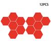 12Pcs 4 Cm Hexagonal DIY Wall Stickers 3D Mirror Stickers Home Decor Art