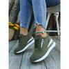 Plus Size Sneakers Fall 2025 New Platform Lace-up Comfortable Running Shoes for Women
