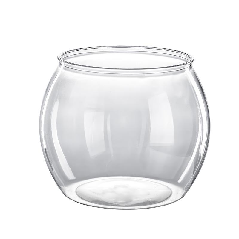 Round Unbreakable Transparent Fish & Turtle Tank for Desktop or Living Room