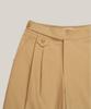 OURO Button Strap Midi Pants [ Beige ]