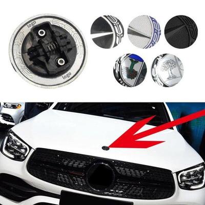 Car Hood Badge Front Emblem Accessories For  W204 W211 W203 W205 W212 CLA 45 W124 W210 W202 W164 W221, 57mm